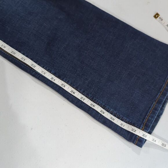 Wrangler Jeans Womens 19 Blue Ultimate Riding Jeans Midrise Dark Wash - Picture 10 of 10